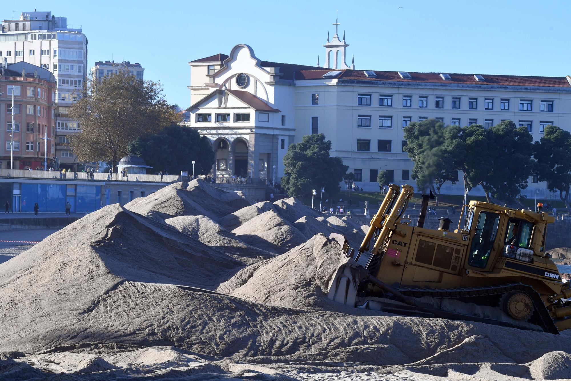 Las playas se preparan para los temporales