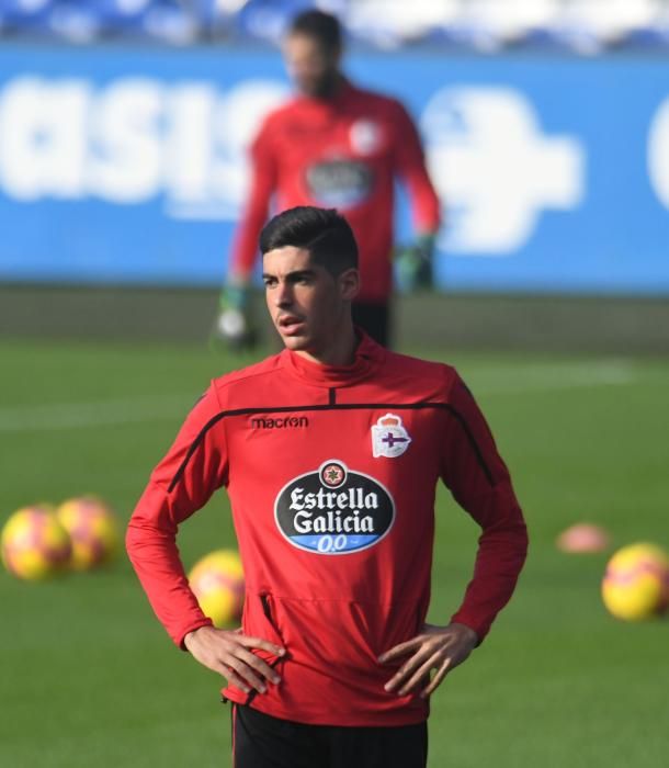 El Dépor entrena a Riazor antes de recibir al Reus