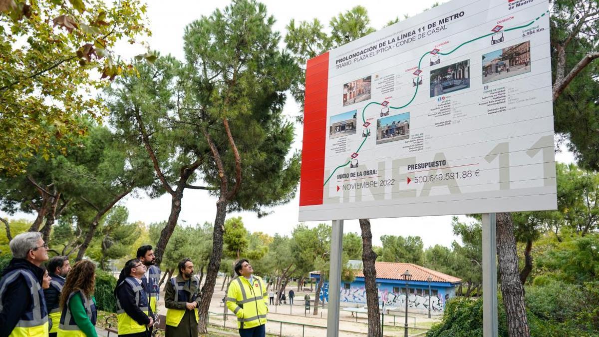 Las obras de ampliación de la Línea 11 comenzaron en 2022