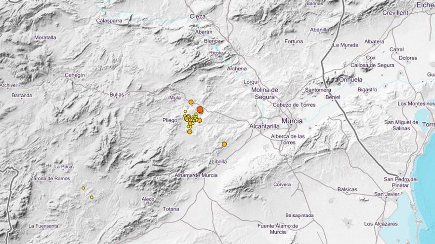 Acumulación de temblores en los últimos tres días en la Región