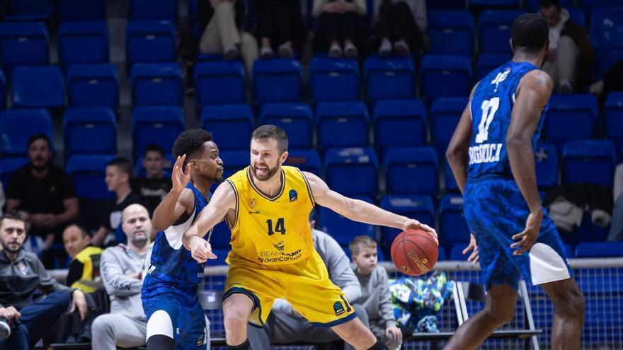 El Granca cae contra el Buducnost (90-77) y jugará los octavos de la Eurocup contra el Besiktas