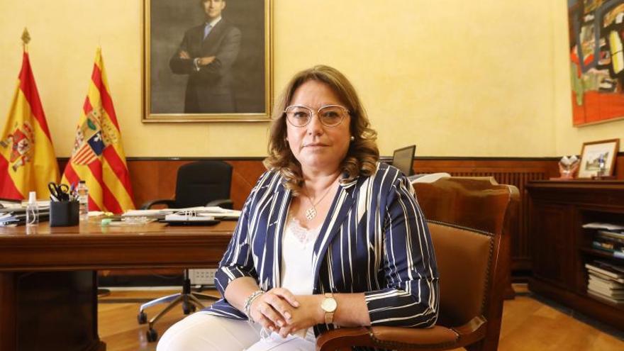 La Delegada del Gobierno de Aragón, Rosa Serrano.