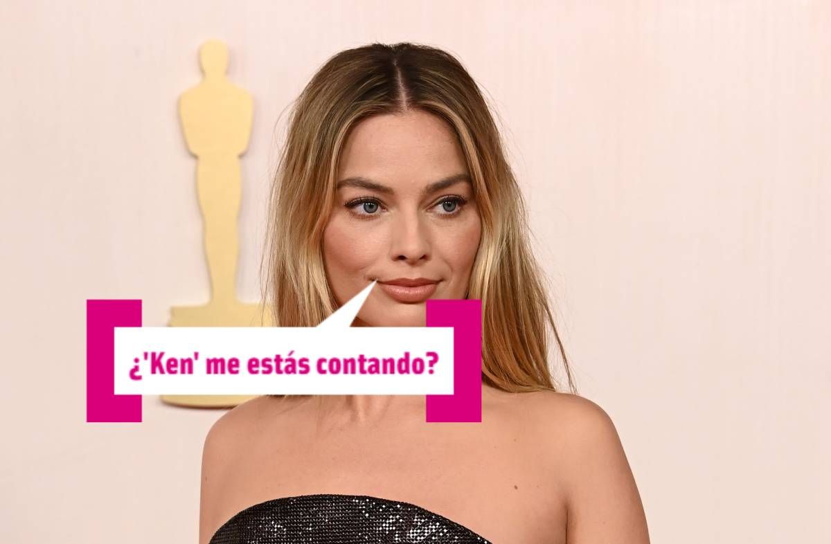 Margot Robbie se viste de luto para los Premios Oscar 2024
