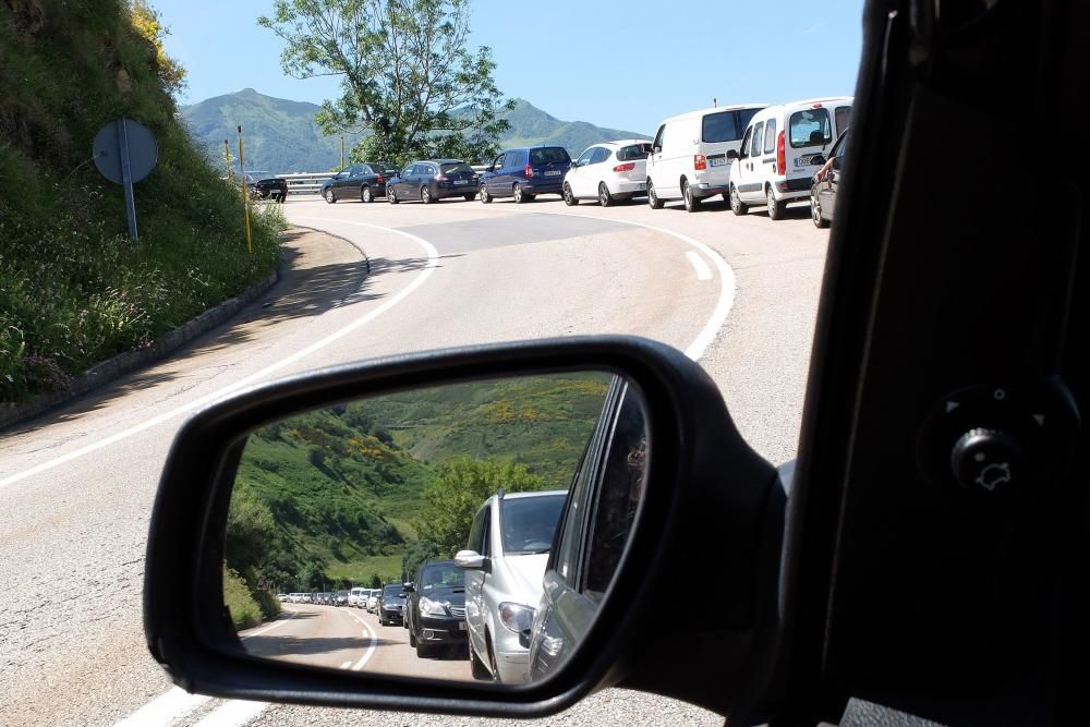 Retenciones de vehículos en el puerto de Pajares