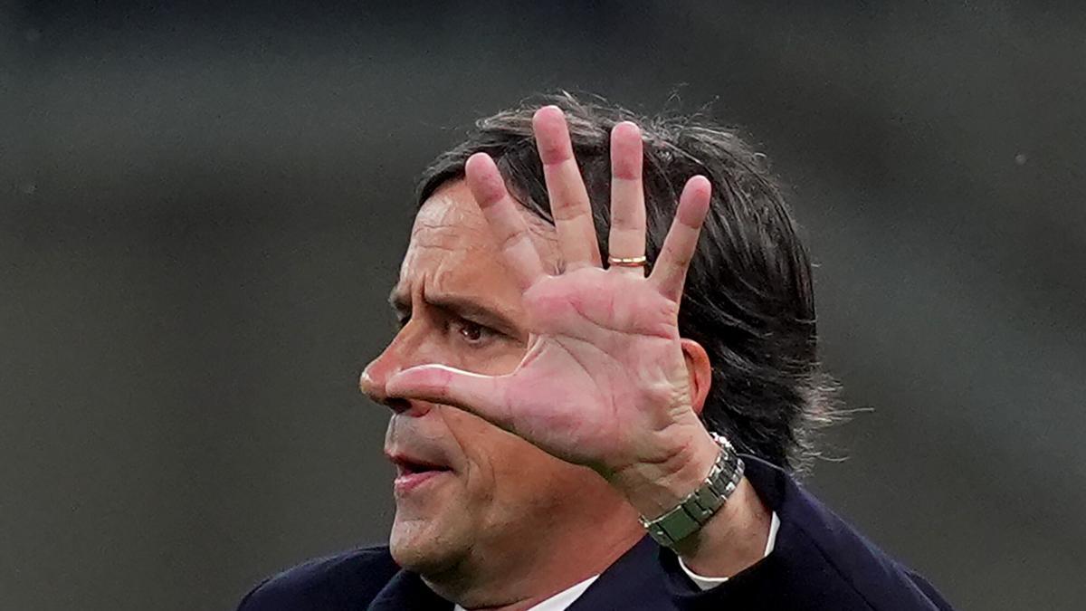 Simone Inzaghi gesticula en el derbi con el Milan del pasado miércoles.