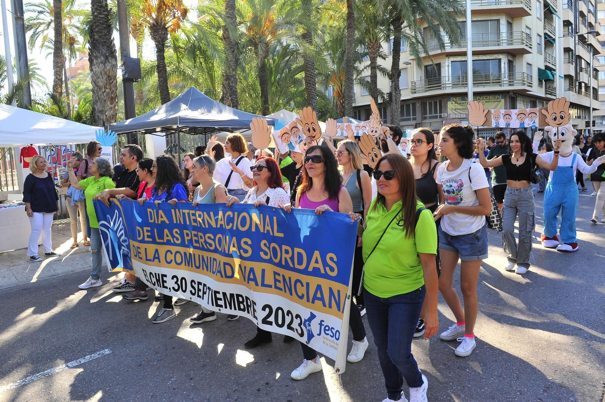 Fiesta de las personas sordas en Elche para proteger la lengua de signos