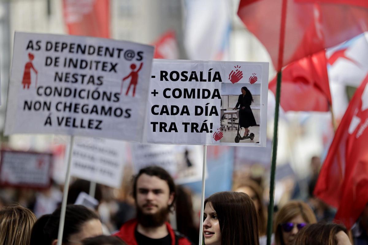 Pancartas de protesta.