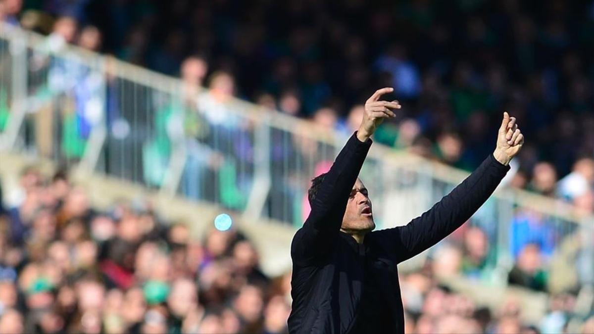 Luis Enrique, en el Benito Villamarín