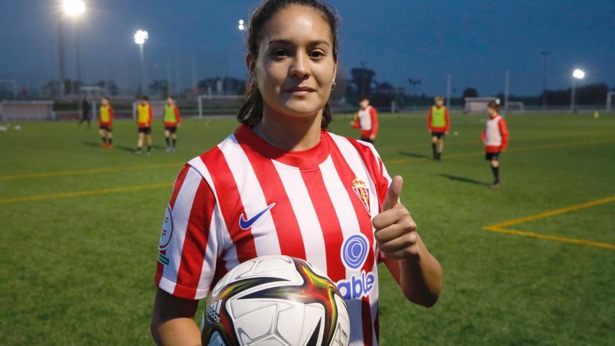 El Sporting Femenino ata a su goleadora: Lourdes Lezcano renueva hasta 2023