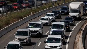 Coches en un atasco.