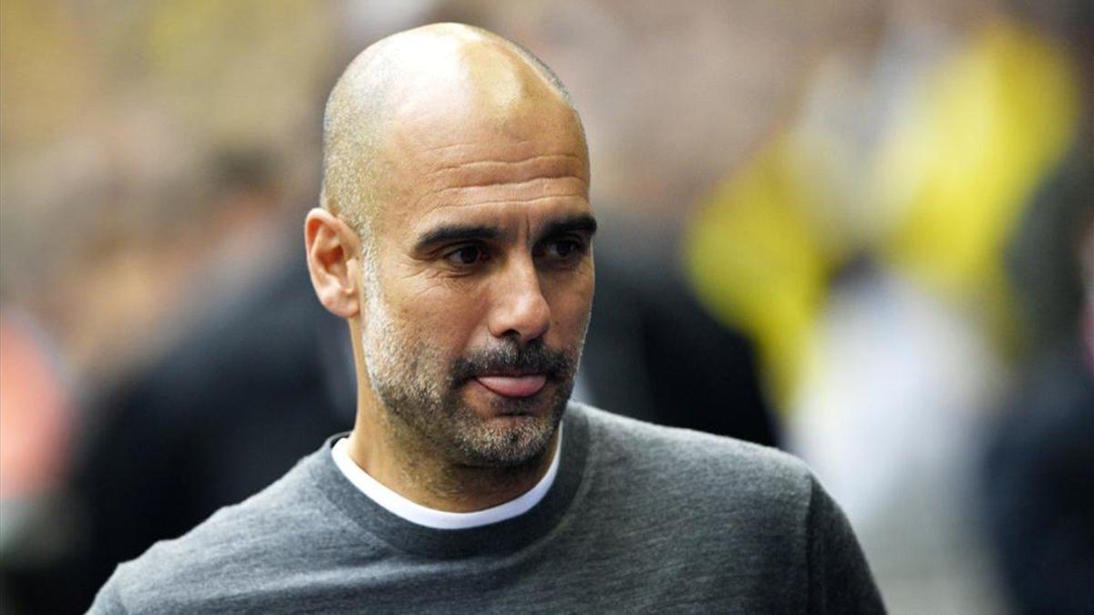 Guardiola en Wembleu contra el Watford