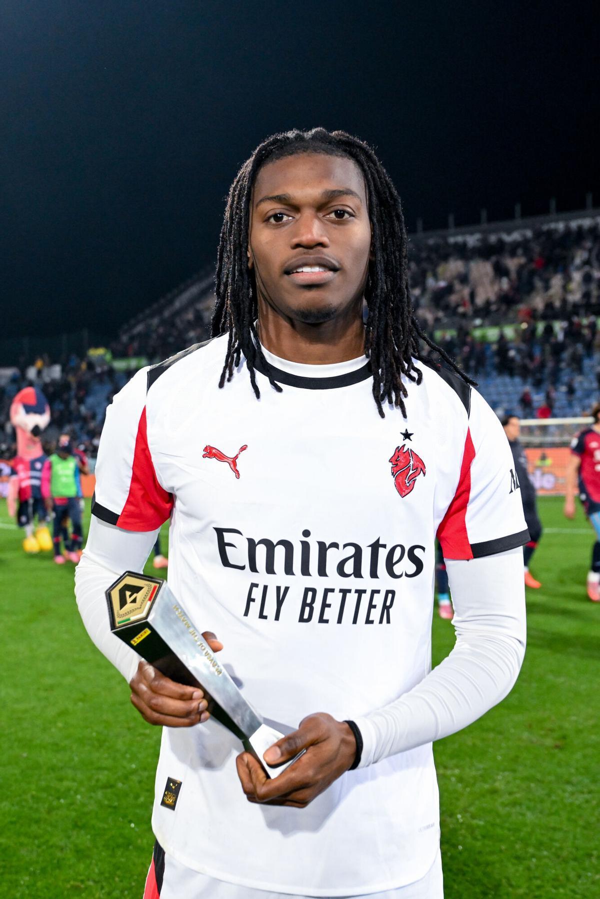 Rafael Leão, mejor jugador del Milan ante el Cagliari