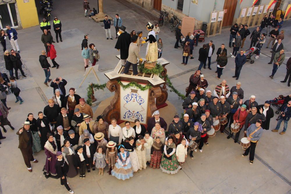 Fiesta fallera decimonónica para celebrar el aniversario del Patrimonio