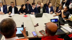 El president de la Generalitat, Salvador Illa, en la reunión del Consell Assessor del Pla Inuncat en Tortosa