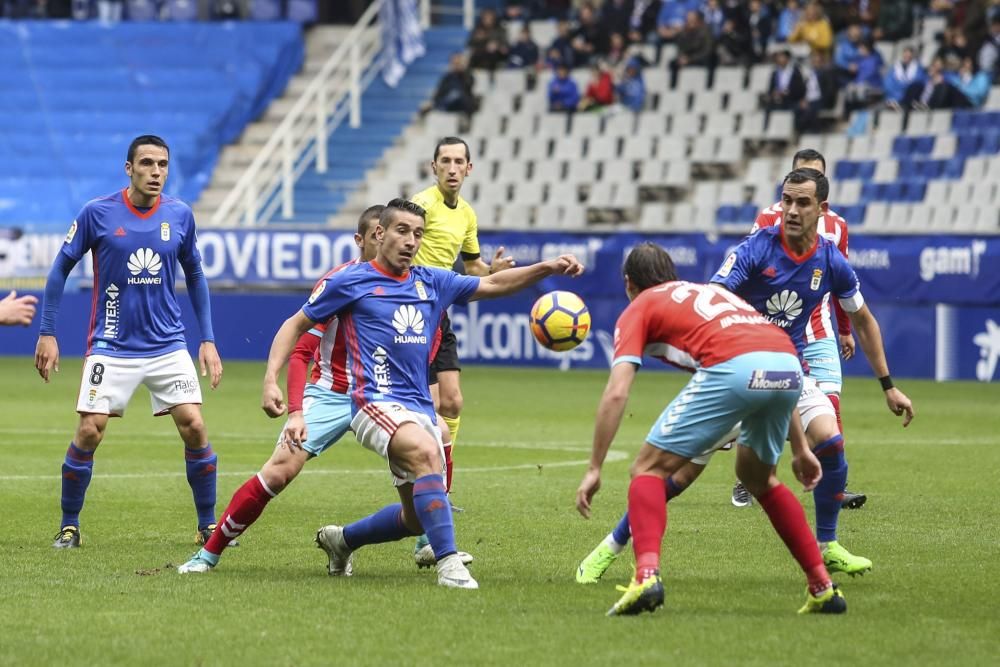 El partido entre el Oviedo y el Lugo, en imágenes