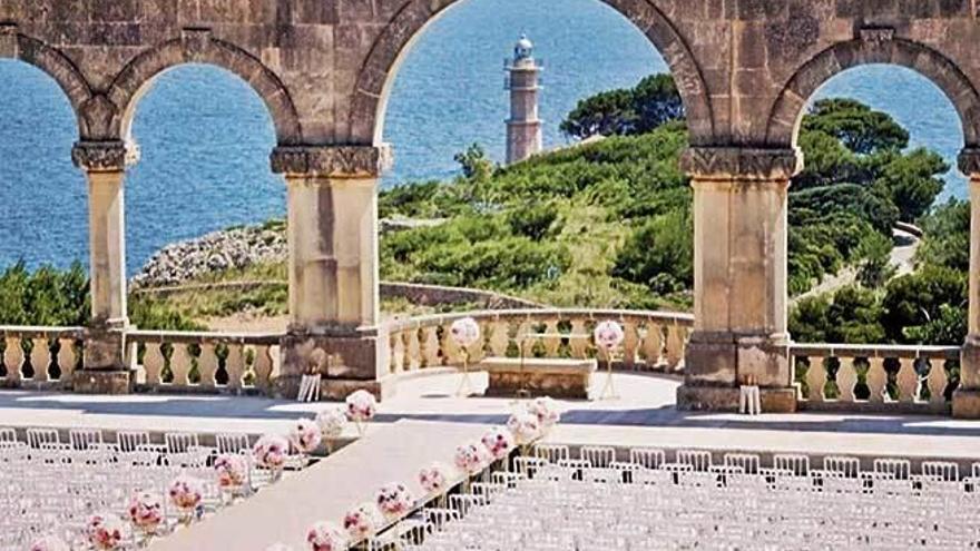 So sah das Schloss Sa Fortalesa bei einer vorherigen Hochzeit aus.