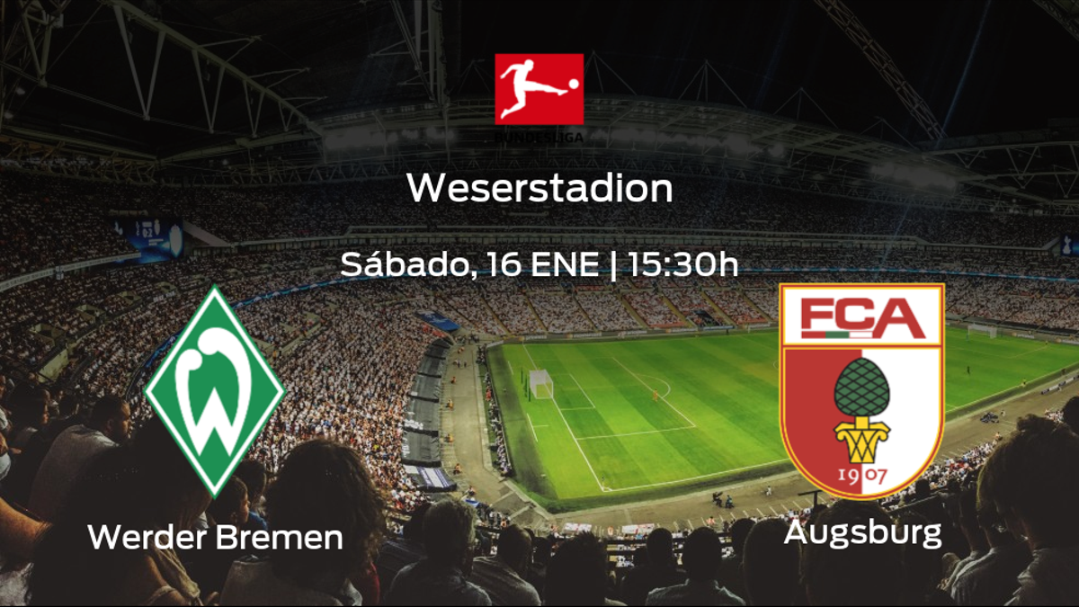 Previa del encuentro de la jornada 16: Werder Bremen contra FC Augsburg