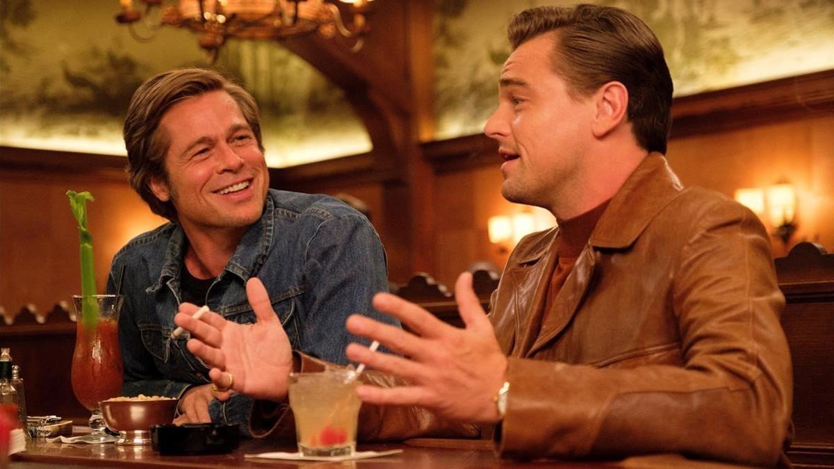 Brad Pitt y Leonardo DiCaprio en 'Érase una vez... en Hollywood' de Quentin Tarantino.