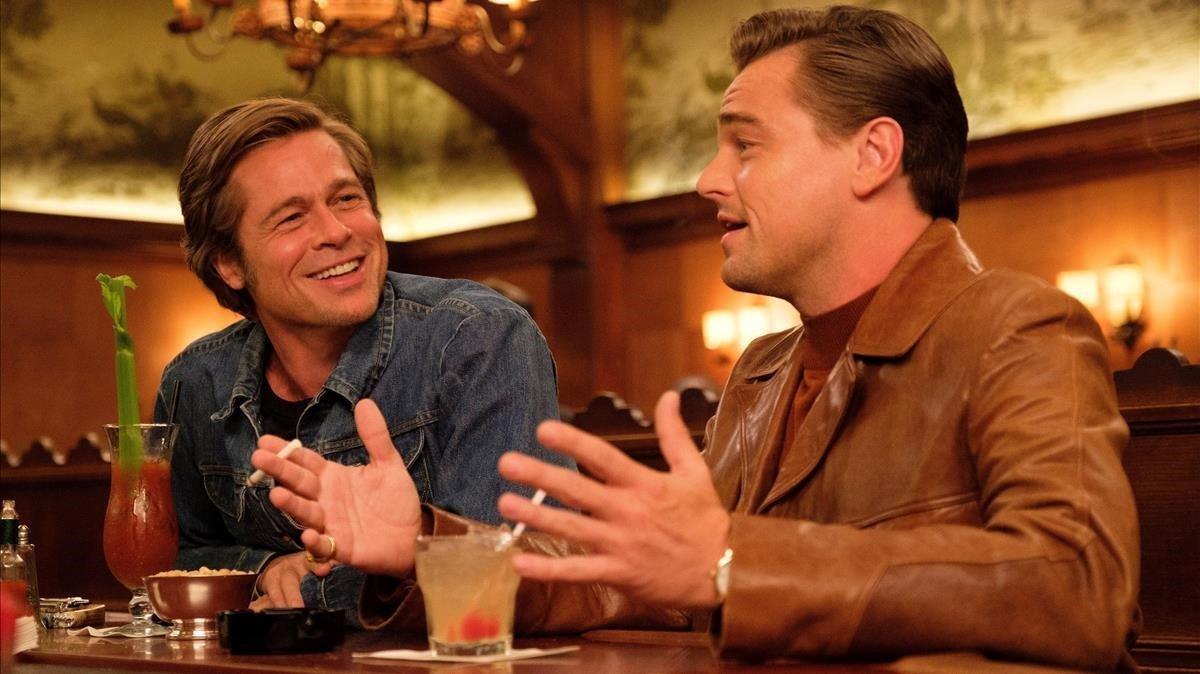 Brad Pitt y Leonardo DiCaprio en 'Érase una vez... en Hollywood' de Quentin Tarantino.