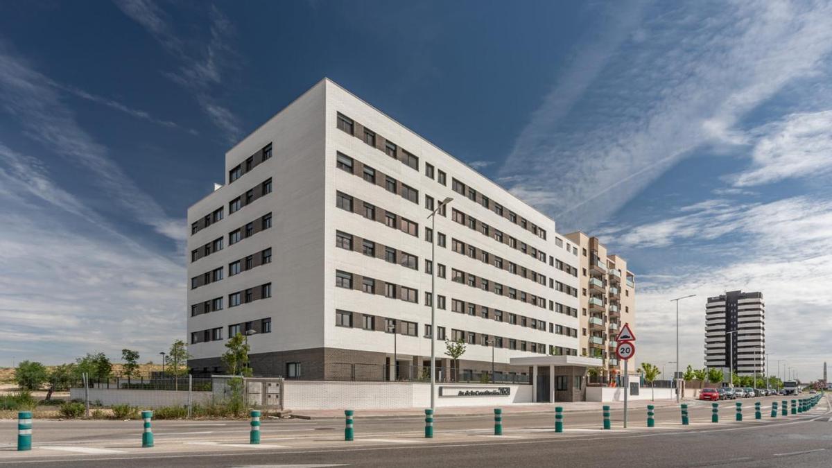 Una de las promociones de vivienda en alquiler de Greystar y Vía Célere, en Torrejón de Ardoz