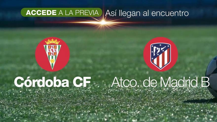 Córdoba CF-Atlético de Madrid B, así llegan al partido