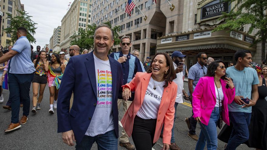 Kamala Harris se suma a la marcha del Orgullo en Washington