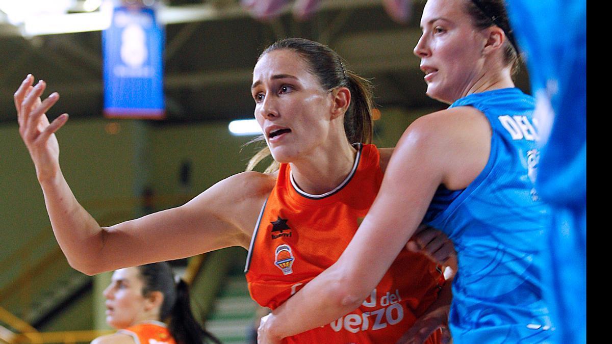 Rebecca Allen, en el partido de este jueves en Salamanca