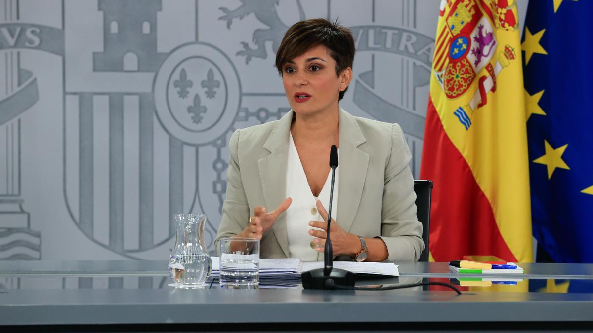 La ministra de Política Territorial y portavoz del Gobierno en funciones, Isabel Rodríguez.