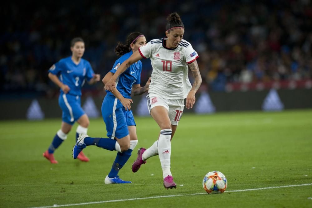 La selección española femenina, en Riazor