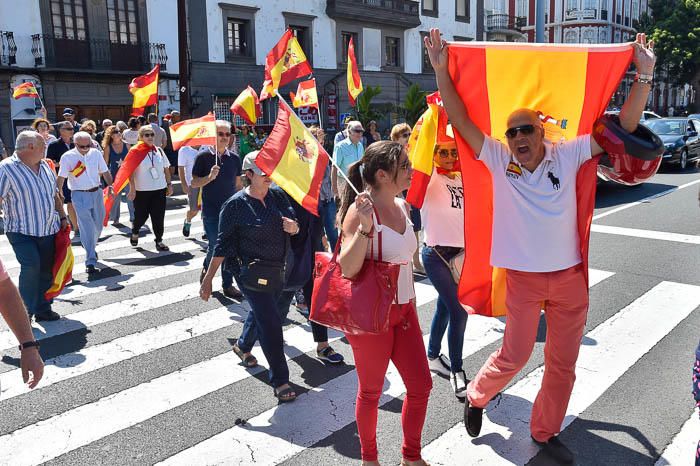 Concentración por la unidad de España, en la ...