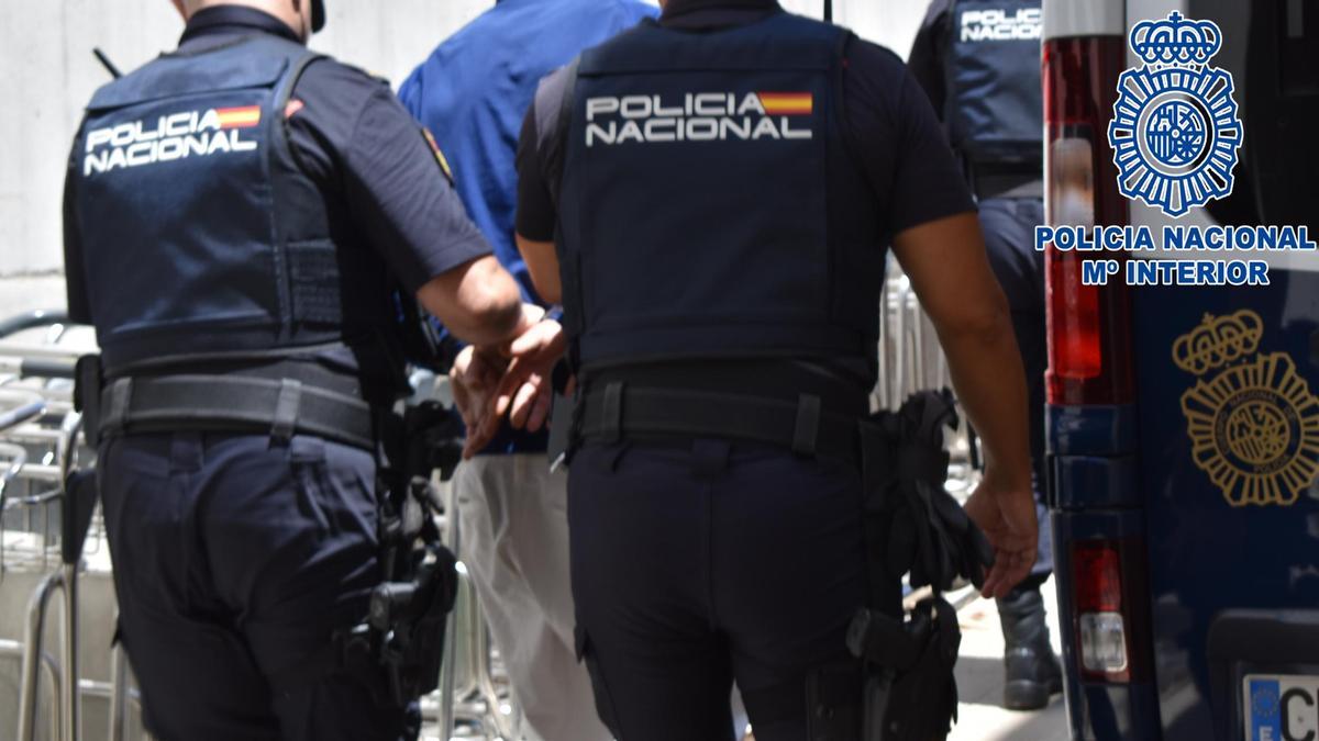 Arresto de la Policía Nacional.