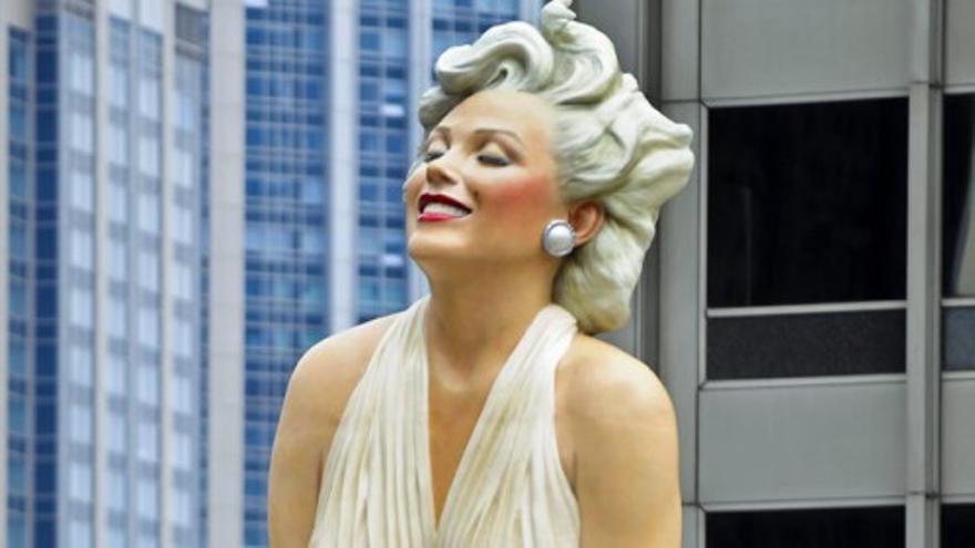 Una Marilyn Monroe de ocho metros de altura