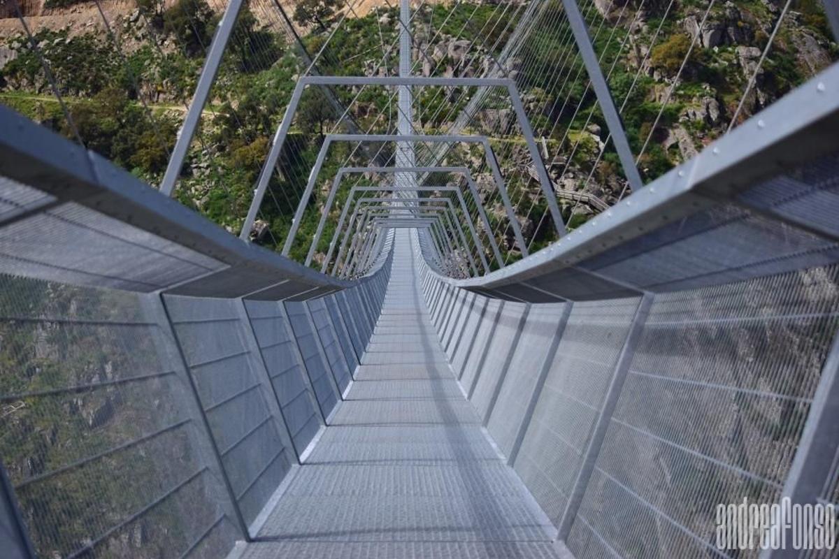 Vista de la pasarela desde dentro.