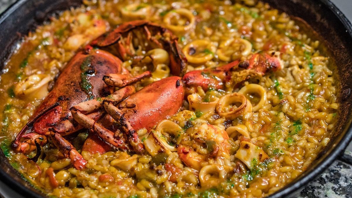 Paella d&#039;arròs del restaurant Circus