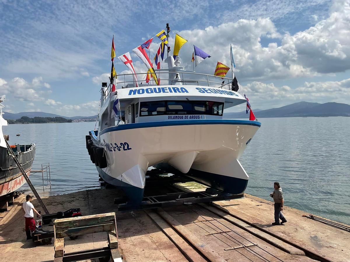 El «Nogueira Segundo», uno de los barcos diseñados por Ingemar y fabricados por Triñanes