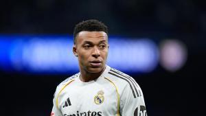 Mbappé, en un partido con el Real Madrid