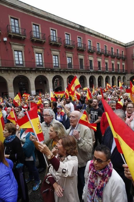 Manifestación en Gijón por la unidad de España
