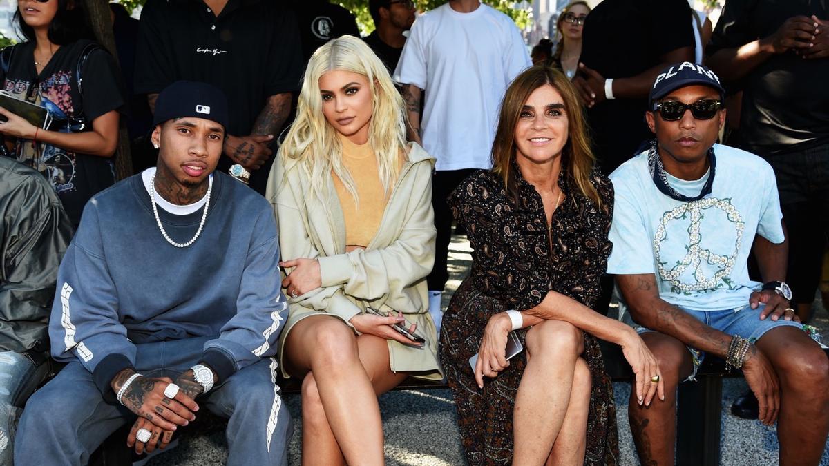 Front row del desfile de Yeezy en la semana de la moda de Nueva York