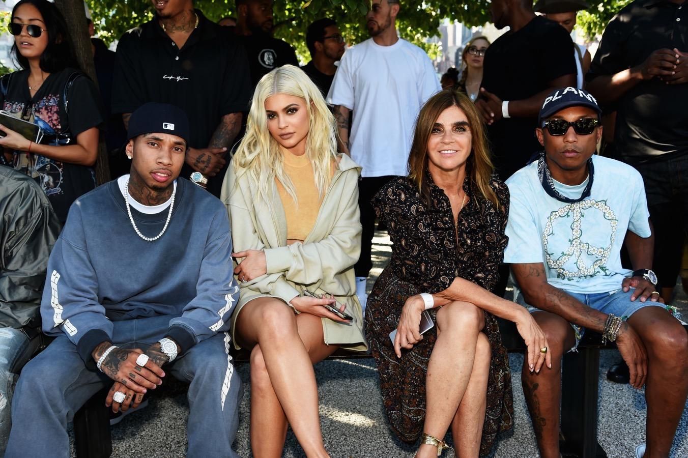 Front row del desfile de Yeezy en la semana de la moda de Nueva York