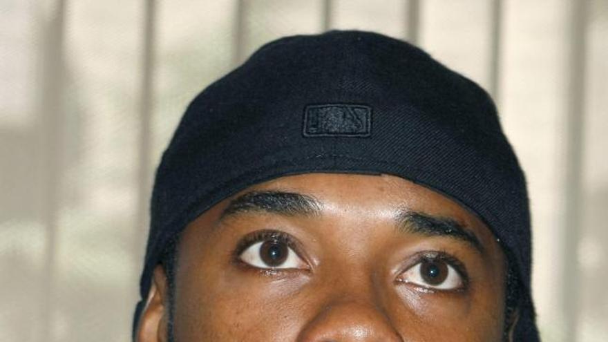 Robinho, el jugador brasileño del Real Madrid, durante una comparecencia.