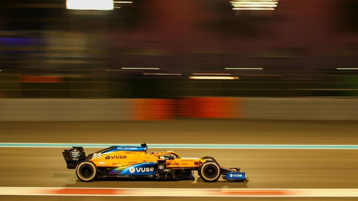 Sainz durante el Gran Premio de Abu Dhabi.