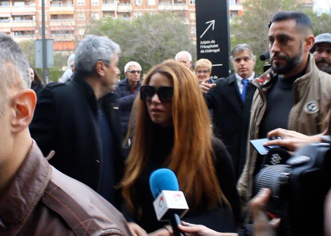 Shakira en los juzgados de Barcelona en diciembre de 2022