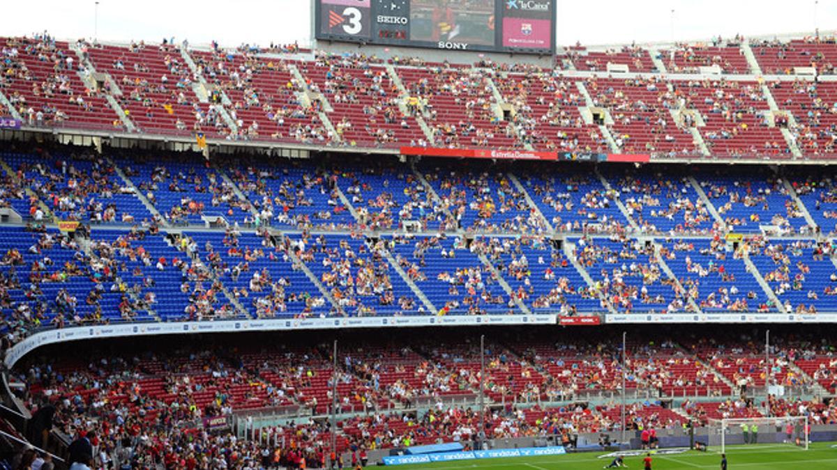 El gol norte del Camp Nou.