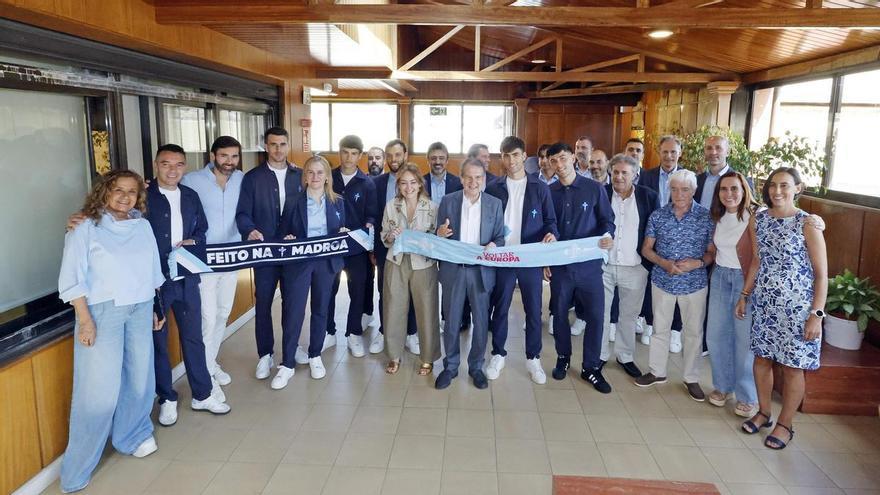 Recibimiento del Celta en el Concello de Vigo por su gran campaña