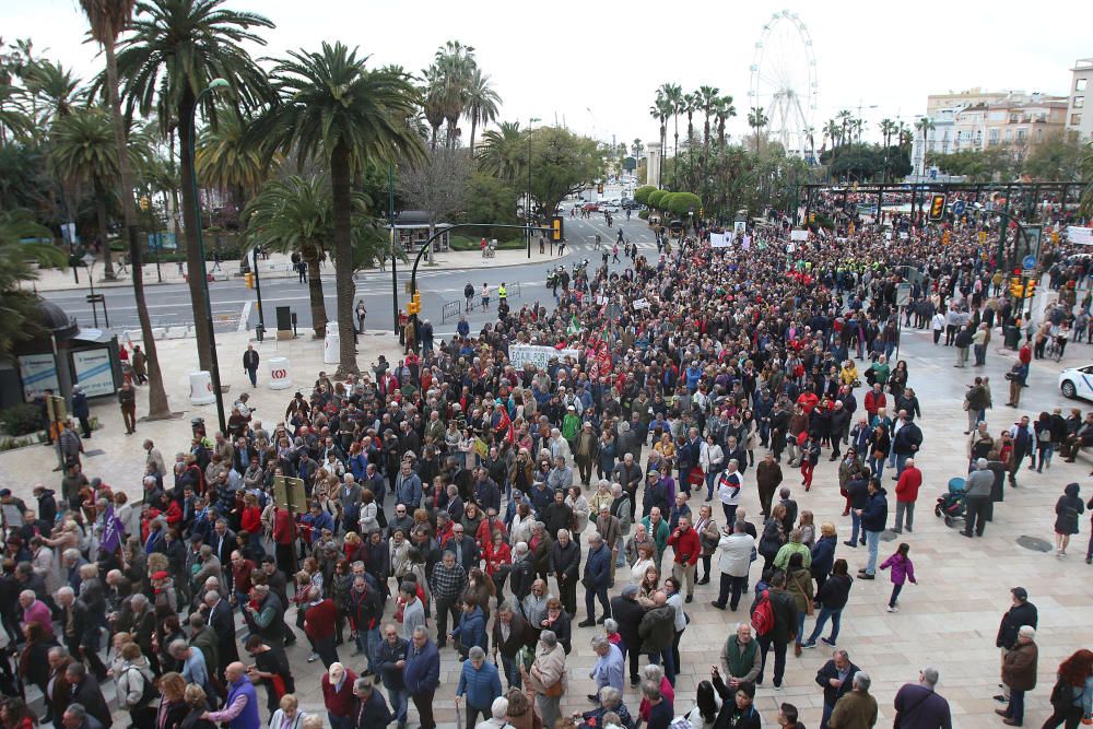 Concentración en Málaga por unas pensiones "dignas"