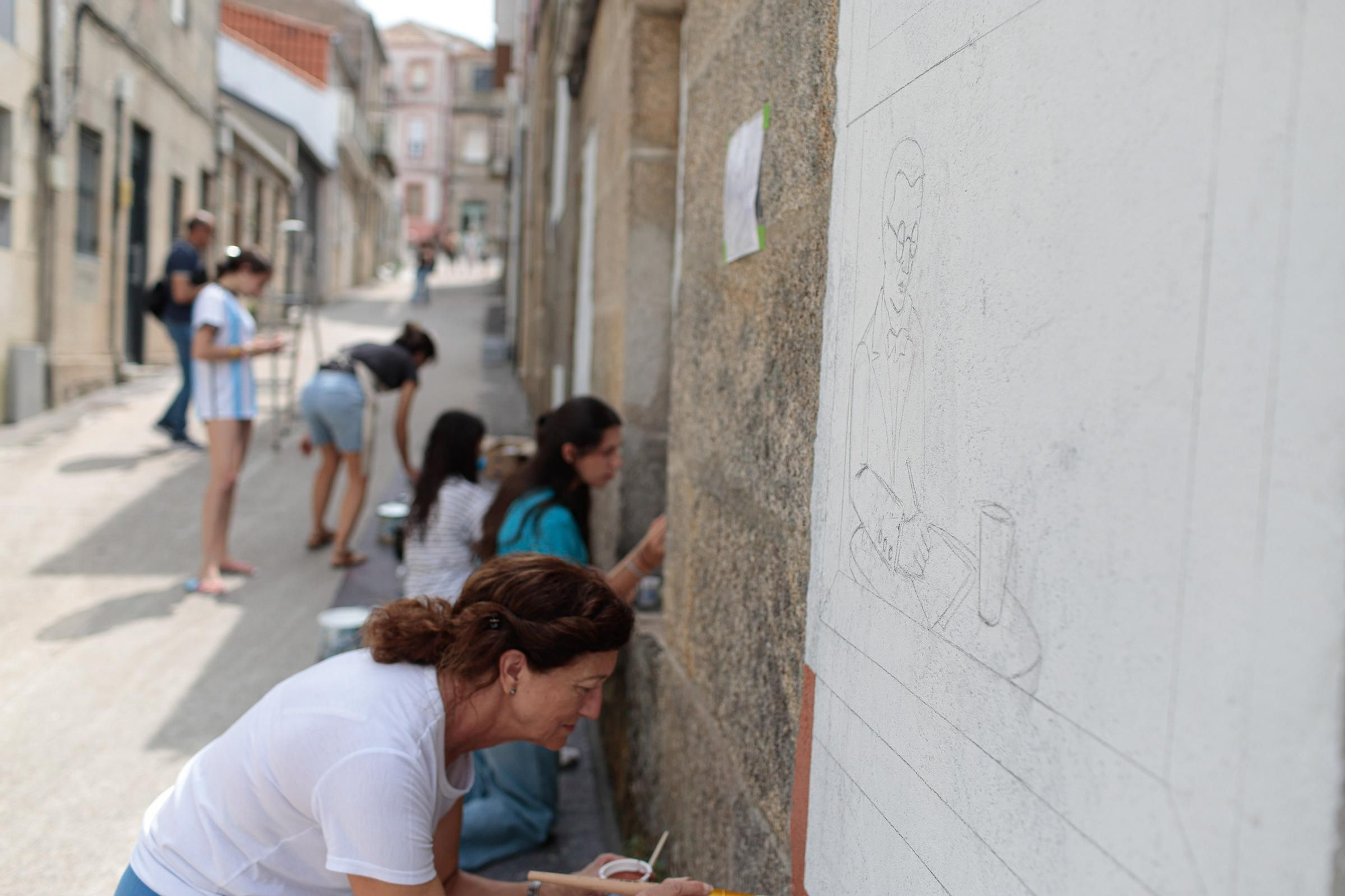 El barrio de Ribadavia se convierte en un museo al aire libre