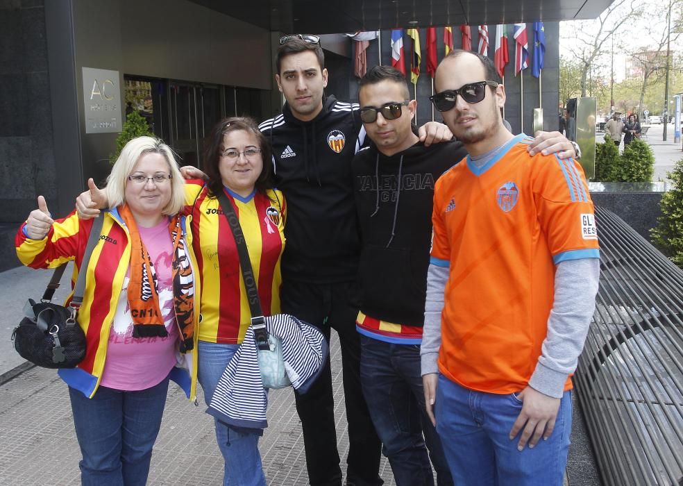 La afición del Valencia no falla en Getafe