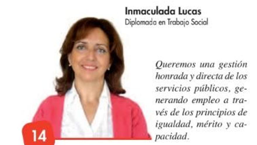 Inmaculada Lucas será la tercera concejala de Bienestar Social