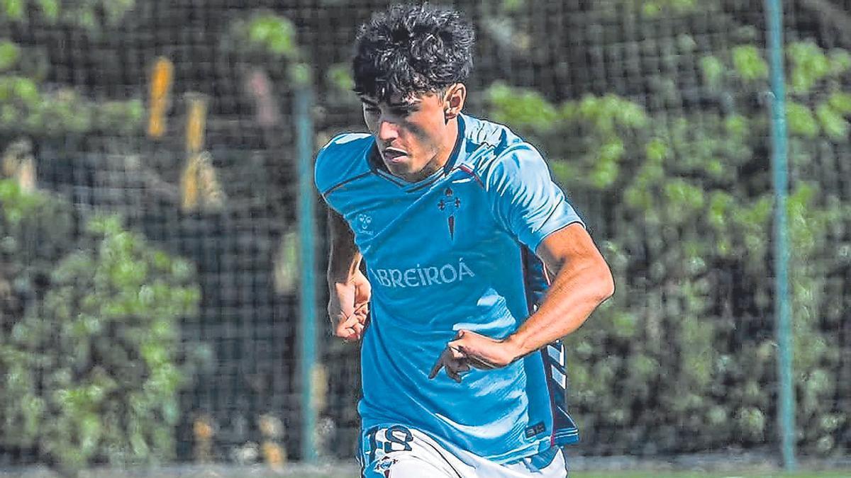 Ratón, en un partido con el Celta de Vigo de esta pasada temporada.