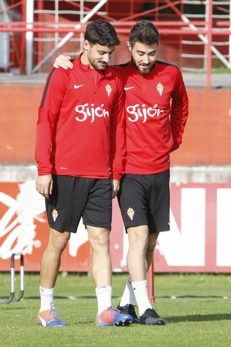 Entrenamiento del Sporting del 01/11/2016